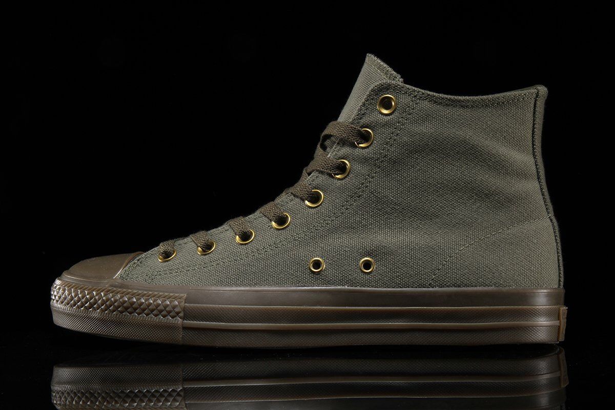 Converse X Kevin Rodrigues CTAS Pro Hi Canvas 161076C Medium Olive Skate Shoes Size 7 Brand new without box