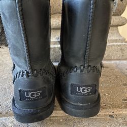 Kids Leather Ugg Boots