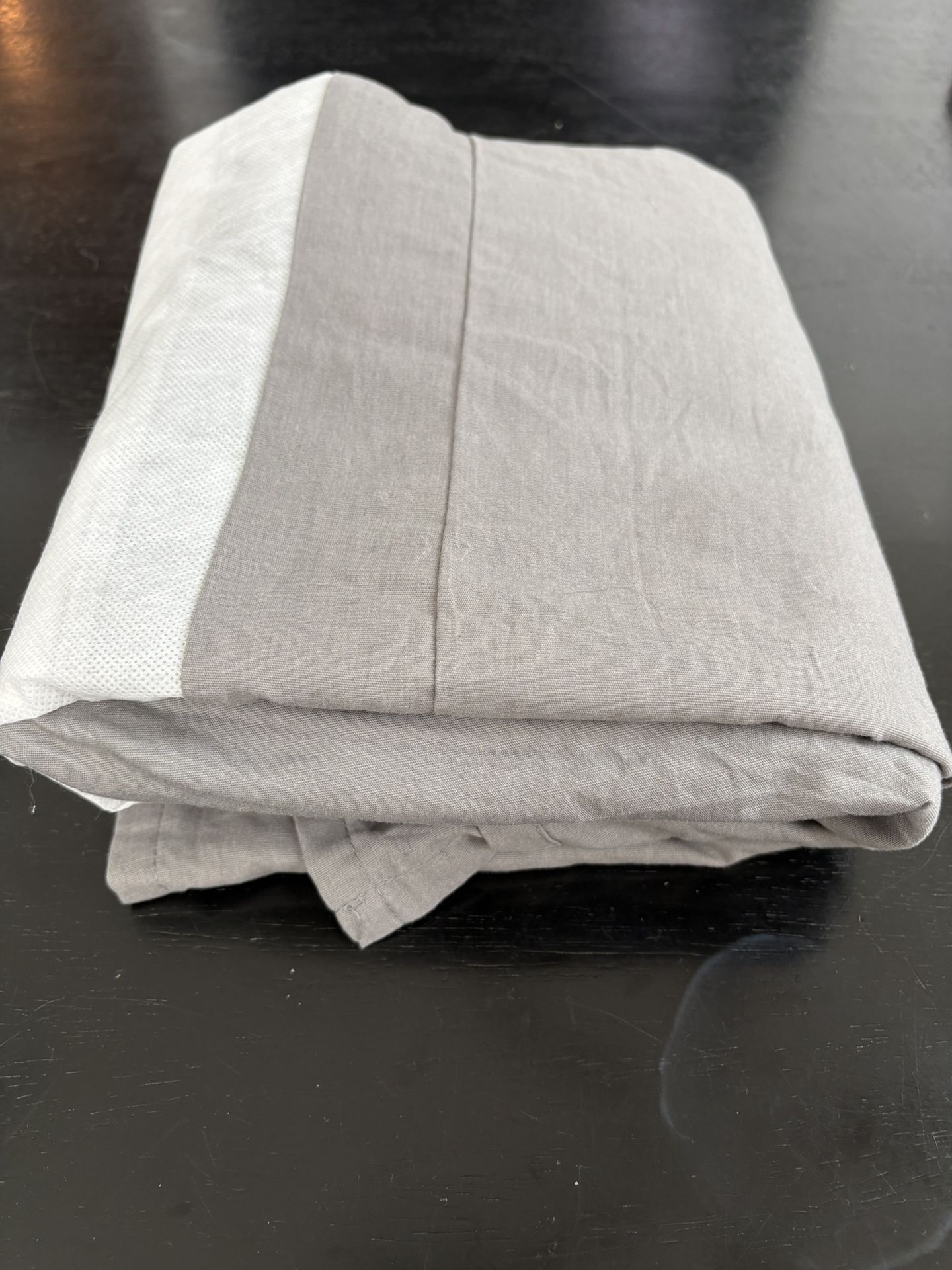 Twin Gray Bedskirt Like New $4