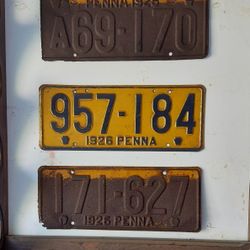 Old License Plates 