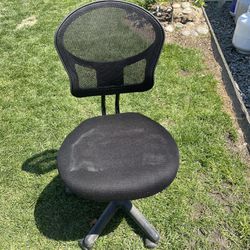 Black Office Chair W/ Height Adjustment 