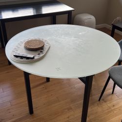 Glass Top Dining Table