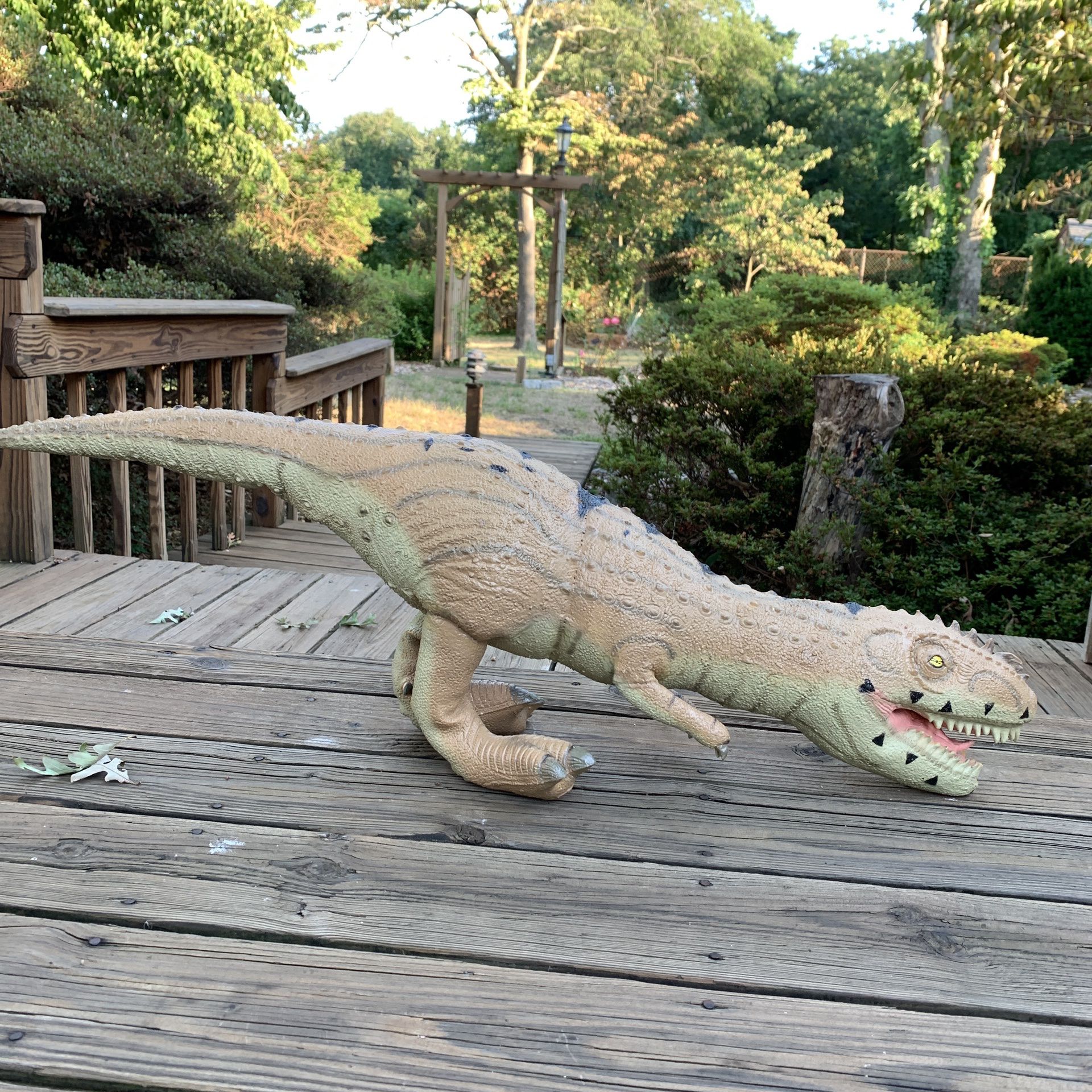 Disney Parks Dinoland Animal Kingdom Carnotaurus Dinosaur Large Soft Latex  - 34”