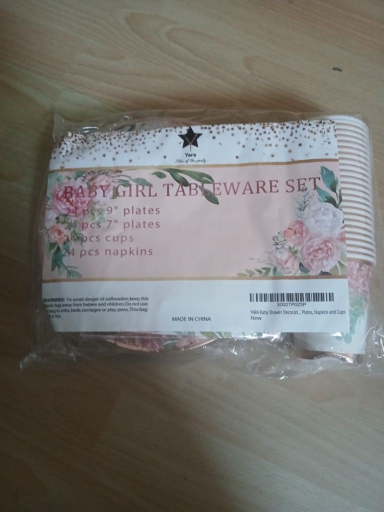 Baby Girl Party Table Set