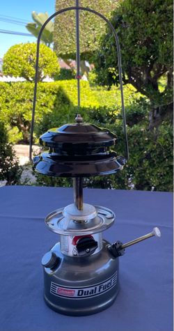 COLEMAN Model 285A700 Dual Fuel 2 Mantle Lantern Dates 09/06 WORKS NEEDS GLOBE