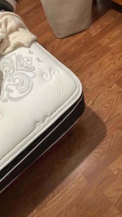 Cal king mattress plus box springs. Regular use