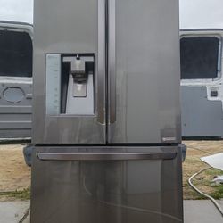 LG Black Stainless Counter Dept 24cu Ft