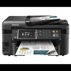 Epson WorkForce WF-3620 WiFi Direct All-in-One Color Inkjet Printer, Copier, Scanner (Includes  Replacement Ink Cartridges)