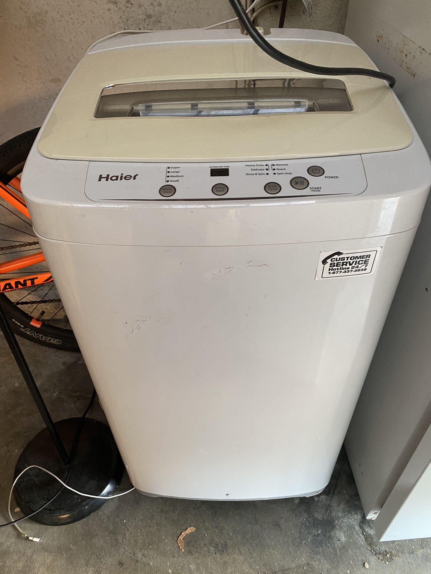 Haier portable washer and dryer used works