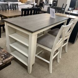 Counter Height Table With Storage 