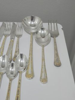 WM Rogers & Son Silver Plated Cutlery Set 51 Pieces