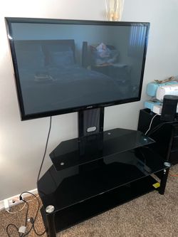 43’ Samsung TV with stand