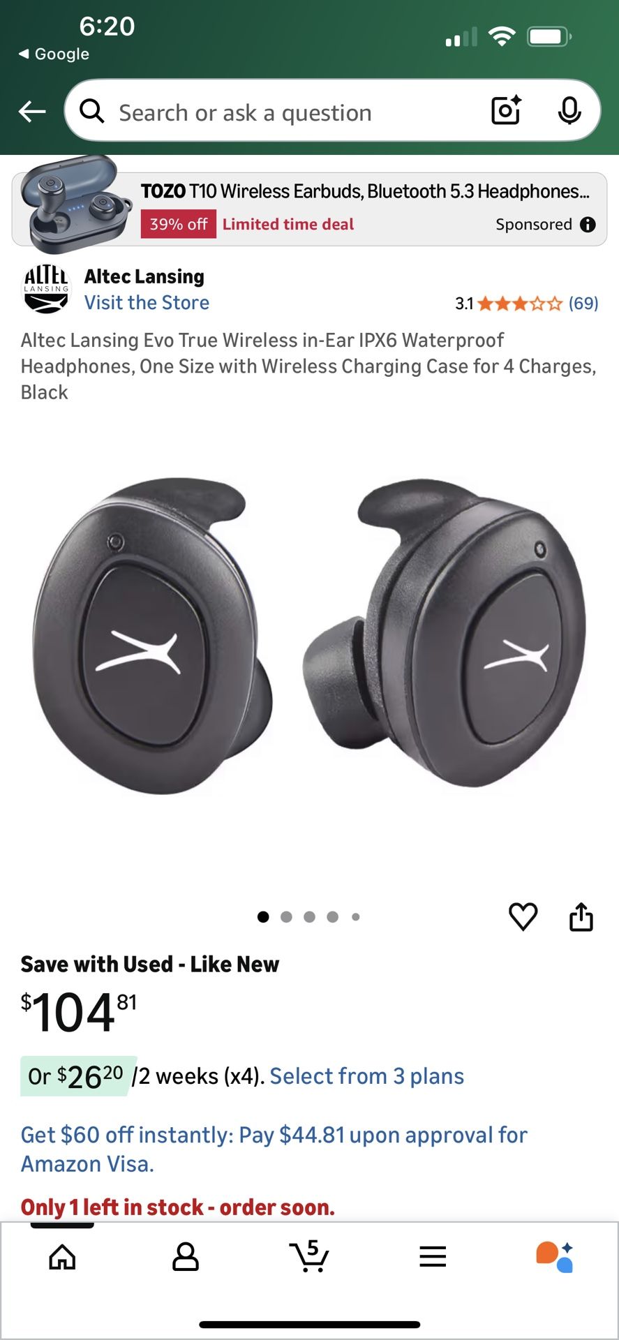 Altec Lansing True Evo Earbuds