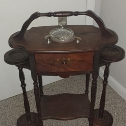 1920s Antique Cushman Smoker Ashtrays Cigar Box