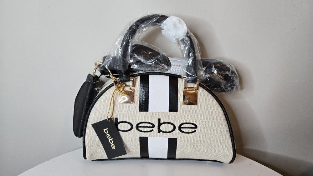 Bebe Canvas Handbag Small Womens