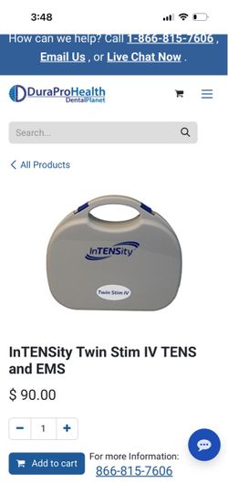 InTENSity Twin Stim IV TENS and EMS Unit