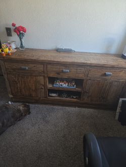 Rustic Brown Dresser solid wood.