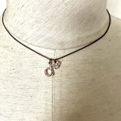 Disney Monogram Minnie Mouse D Necklace 