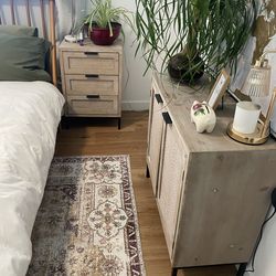 Cabinet & Nightstand set