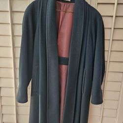 Peter James Wool & Cashmere Green Coat