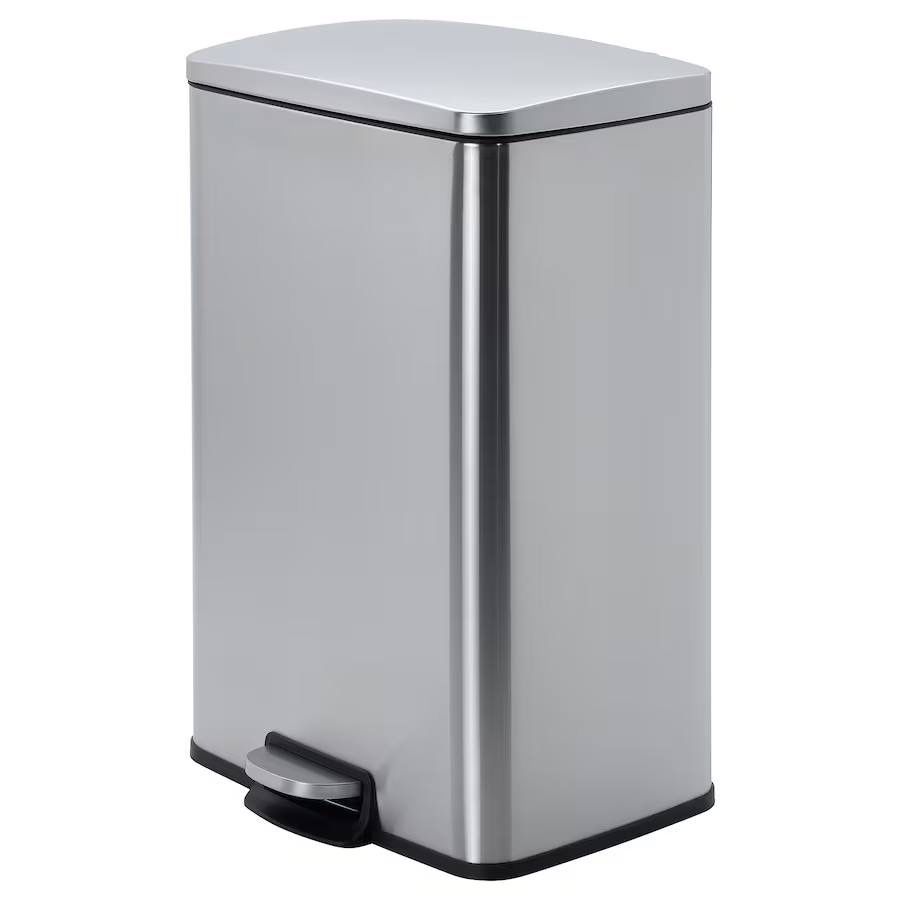 Ikea SULTEN Stainless Steel Step Trash Can Stainless Steel - 13 Gallon (50% Off)