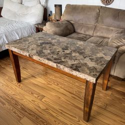 Granite Coffee Table And End Table