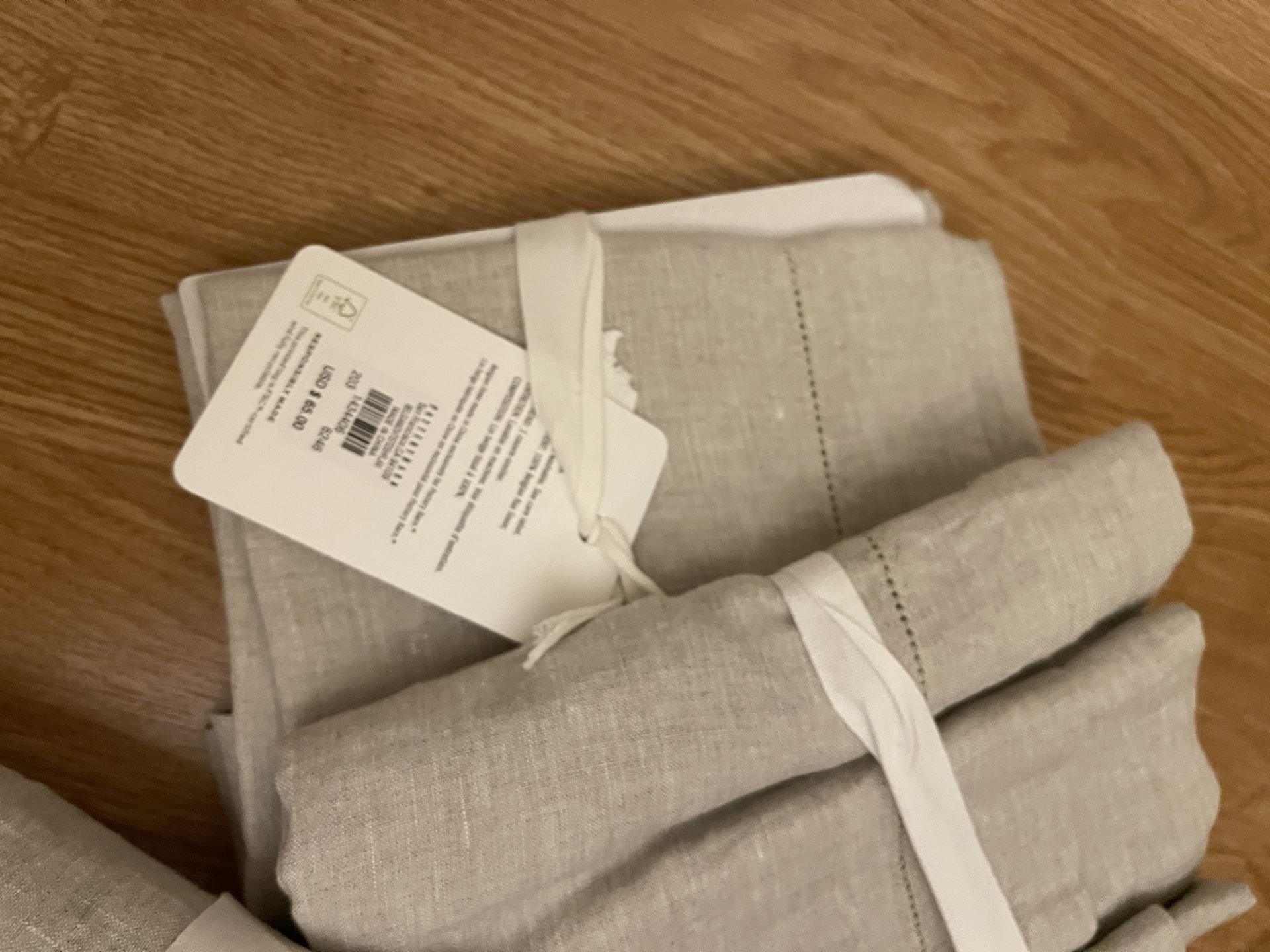 2 Pottery Barn Belgian Flax Linen Standard Shams