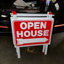 Real Estate A-Frame open house signs