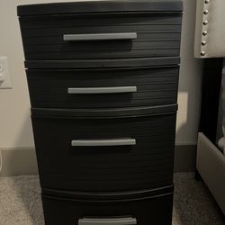 Black Storage Bin - Like New