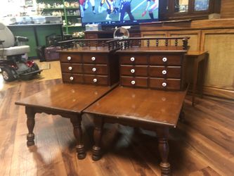 1950 mid-century 2 tier side tables