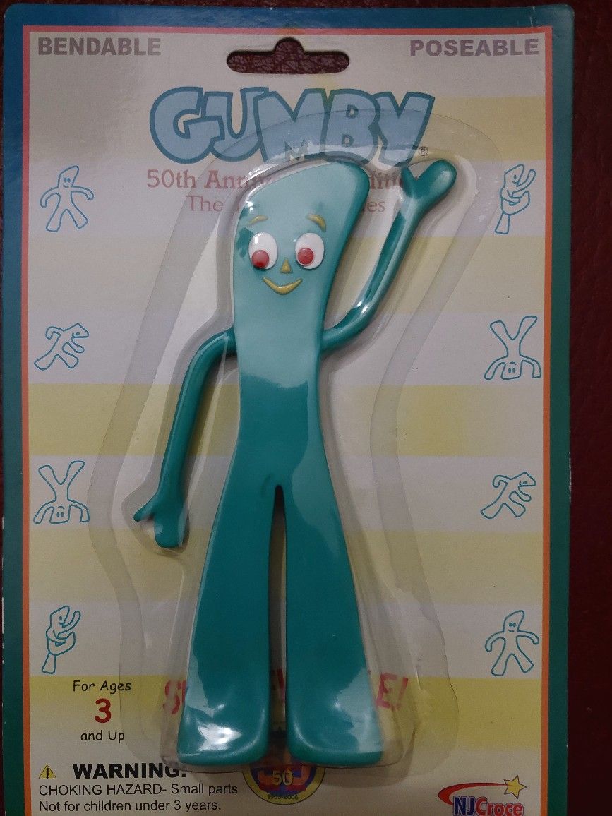 Gumby Posable Bendable Action Figure 50th Anniversary Edition 
