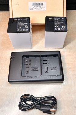 Upgraded 2-Pack 13000mAh XL Extended Batteries + Dual Charger for Arlo A-7a Camera (Aftermarket