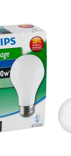 15 Phillips 426049 72 Watt A19 Soft White Dimmable Light Bulb Pack 4 Count