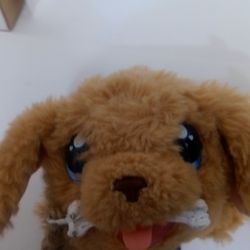 Little Live Pet Dog With Bone, Bed, And Pet Carrier