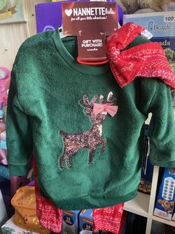 Toddler Christmas 3 Pc Outfit Size 2T