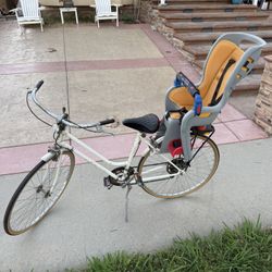 Kid Seat with Nishiki Bike Attached