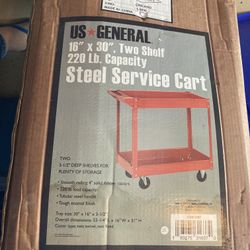 NIB US General 30” Steel Service Cart