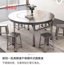 🌟 Warehouse Clearance: Premium Round Dining Tables on Sale! Upgrade Your Dining Space Today!