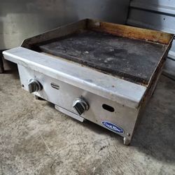 Thermostat Gas Grill Griddle by Atosa CookRite Works Perfect