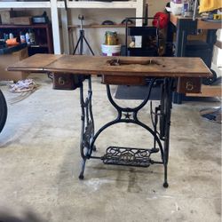 Antique Domestic Sewing Table