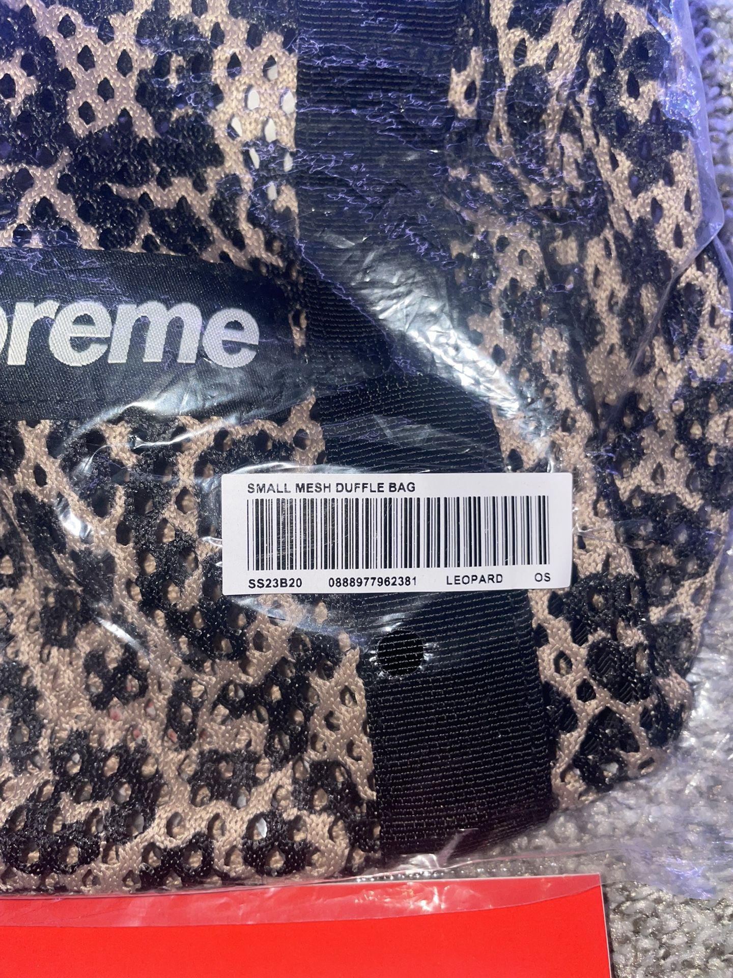 Supreme Mesh Duffle Bag Purple - SS16 - US