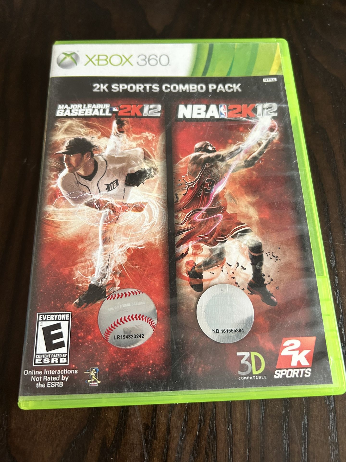 MLB 2K12 / NBA 2K12 2K Sports Combo Pack Xbox 360