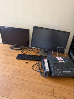 Fax, monitors, keyboard