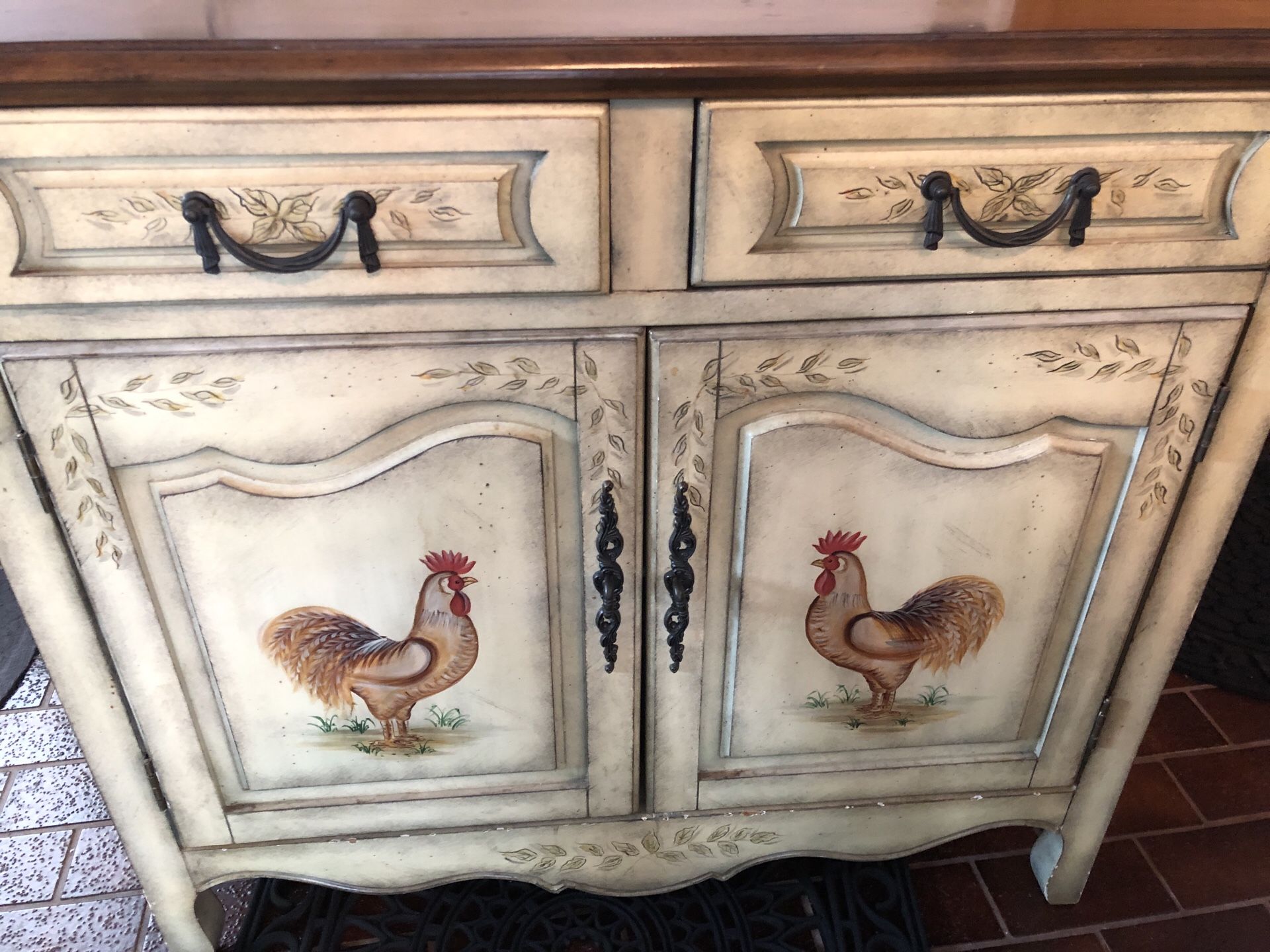 Beautifully Hand Painted Rooster Cabinet. for Sale in Boca Raton, FL -  OfferUp, image size:1920x1440
