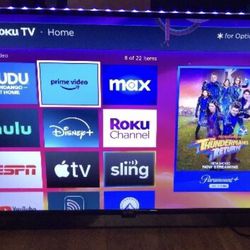 onn. 43” Class 4K UHD (2160P) LED Roku Smart Television HDR (PICK UP ONLY)