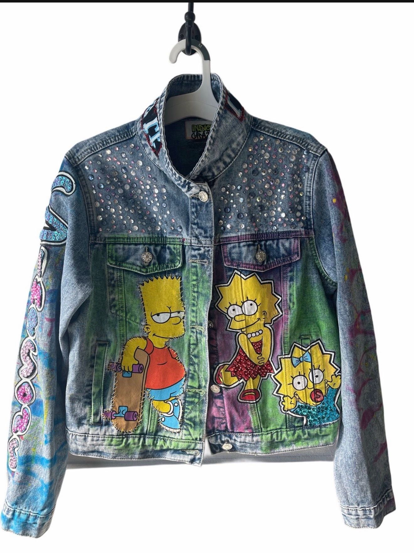 Simpson jacket hand painted