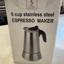 12 Cup Stovetop Espresso Maker Matte Stainless Steel Moka Pot Italian and Cuban Mocha Coffee Maker