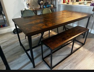 Brown Dining Table 6ft