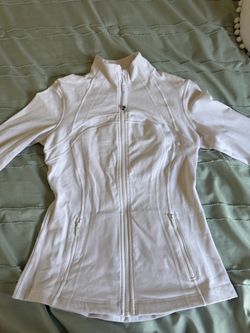 Lululemon White Full-Zip Athletic Jacket