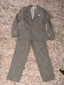 Boys light green Chambray suit